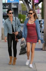 LILY ALDRIDGE and BEHATI PRINSLOO Out in West Hollywood 03/30/2016