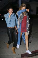 LILY ALDRIDGE and BEHATI PRINSLOO Out in West Hollywood 03/30/2016