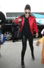 LILY ALDRIDGE at LAX Airport in Los Angeles 04/07/2016