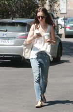 LILY COLLINS in Jeans Out and About in North Hollywood 04/22/2016