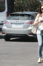 LILY COLLINS in Jeans Out and About in North Hollywood 04/22/2016