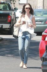 LILY COLLINS in Jeans Out and About in North Hollywood 04/22/2016