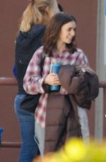 LILY COLLINS on the Set 