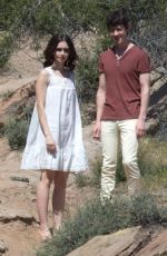 LILY COLLINS on the Set 