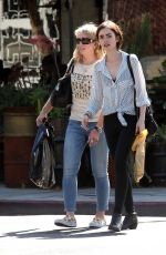 LILY COLLINS Out Shopping in Los Angeles 04/23/2016