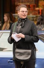 LINDA EVANGELISTA Out and About in New York 04/27/2016