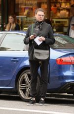LINDA EVANGELISTA Out and About in New York 04/27/2016