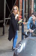 LINDSAY LOHAN and Egor Tarabasov Out in Soho 04/15/2016