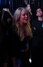 LINDSAY LOHAN at Duran Duran Concert at Barclays Center in Brooklyn 04/12/2016