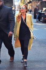 LINDSAY LOHAN Out and About in New York 04/13/2016