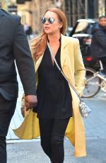 LINDSAY LOHAN Out and About in New York 04/13/2016