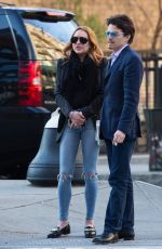 LINDSAY LOHAN Out in New York 04/14/2016