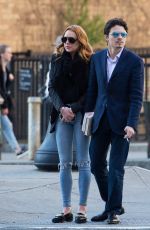 LINDSAY LOHAN Out in New York 04/14/2016