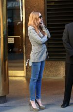 LINDSAY LOHAN Out in New York 04/15/2016