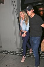 LINDSEY VONN Leaves Craigs Restaurant in West Hollywood 04/09/2016