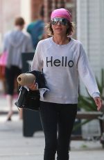 LISA RINNA Leaves Yoga Class in Studio City 04/11/2016