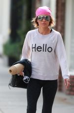 LISA RINNA Leaves Yoga Class in Studio City 04/11/2016