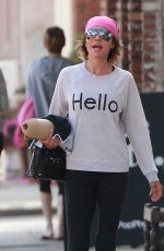 LISA RINNA Leaves Yoga Class in Studio City 04/11/2016