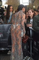 LIZZIE CUNDY at Asian Awards in London 04/08/2016