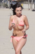 LOUISA LYTTON and CAROLINE PEARCE in Bikinis on the Beach in Santa Monica 04/28/2016