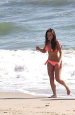 LOUISA LYTTON and CAROLINE PEARCE in Bikinis on the Beach in Santa Monica 04/28/2016