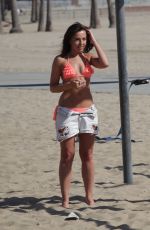 LOUISA LYTTON and CAROLINE PEARCE in Bikinis on the Beach in Santa Monica 04/28/2016