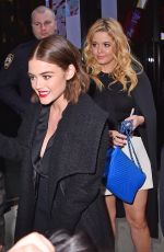 LUCY HALE Out in New York 04/07/2016