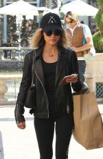 LUCY HALE Out Shopping at Grove in Los Angeles 04/01/2016
