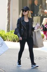 LUCY HALE Out Shopping at Grove in Los Angeles 04/01/2016