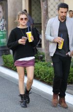 LUCY HALE Out Shopping at The Grove in Los Angeles 03/31/2016