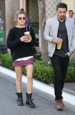 LUCY HALE Out Shopping at The Grove in Los Angeles 03/31/2016