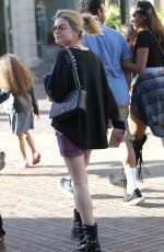 LUCY HALE Out Shopping at The Grove in Los Angeles 03/31/2016
