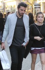 LUCY HALE Out Shopping at The Grove in Los Angeles 03/31/2016