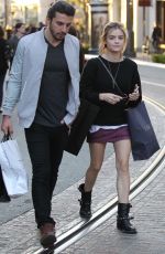 LUCY HALE Out Shopping at The Grove in Los Angeles 03/31/2016