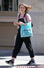 MAISIE WILLIAMS Out Shopping in New York 04/16/2016