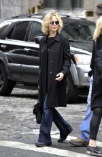 MEG RYAN Out and About in New York 04/23/2016