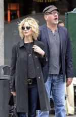 MEG RYAN Out and About in New York 04/23/2016
