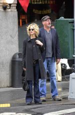 MEG RYAN Out and About in New York 04/23/2016