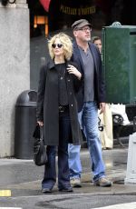 MEG RYAN Out and About in New York 04/23/2016