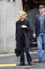 MEG RYAN Out and About in New York 04/23/2016