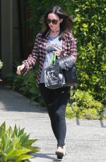 MEGAN FOX Leaves Andy Lecompte Salon in West Hollywood 04/29/2016