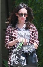 MEGAN FOX Leaves Andy Lecompte Salon in West Hollywood 04/29/2016