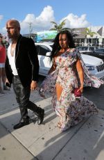 MELANIE BROWN Arrives at Isabela Rangel and David Grutman