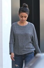 MILA KUNIS Out for Lunch in Beverly Hills 04/03/2016