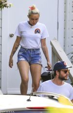 MILEY CYRUS Out in Byron Bay 04/27/2016