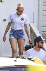 MILEY CYRUS Out in Byron Bay 04/27/2016