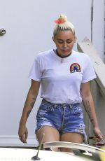 MILEY CYRUS Out in Byron Bay 04/27/2016