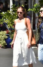 MINKA KELLY at Mauros Cafe in West Hollywood 03/25/2016