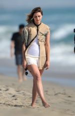 MISCHA BARTON in Bikini on the Set of a Photoshoot in Santa Monica 04/29/2016