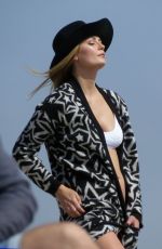 MISCHA BARTON in Bikini on the Set of a Photoshoot in Santa Monica 04/29/2016